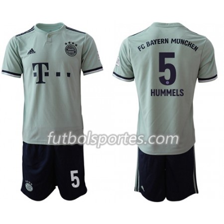 Camisetas Bayern de Múnich Hummels 5 Niño Segunda Equipacion 2018/2019